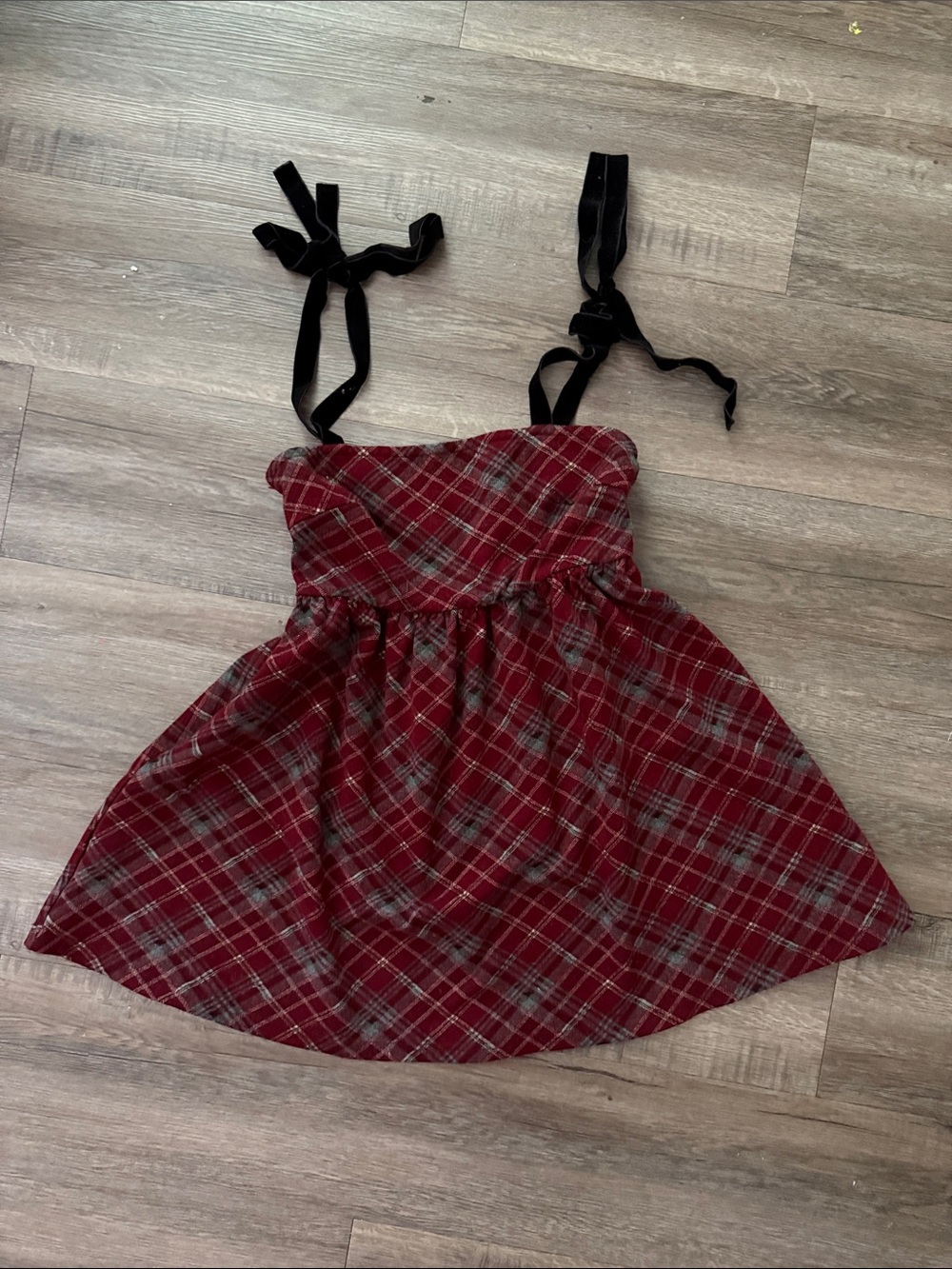 red mini dress